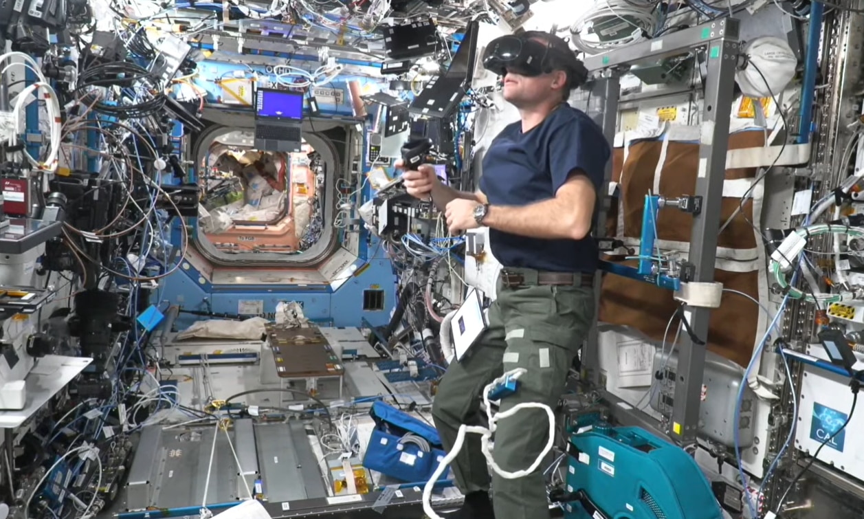 VIVE Focus 3 on the ISS