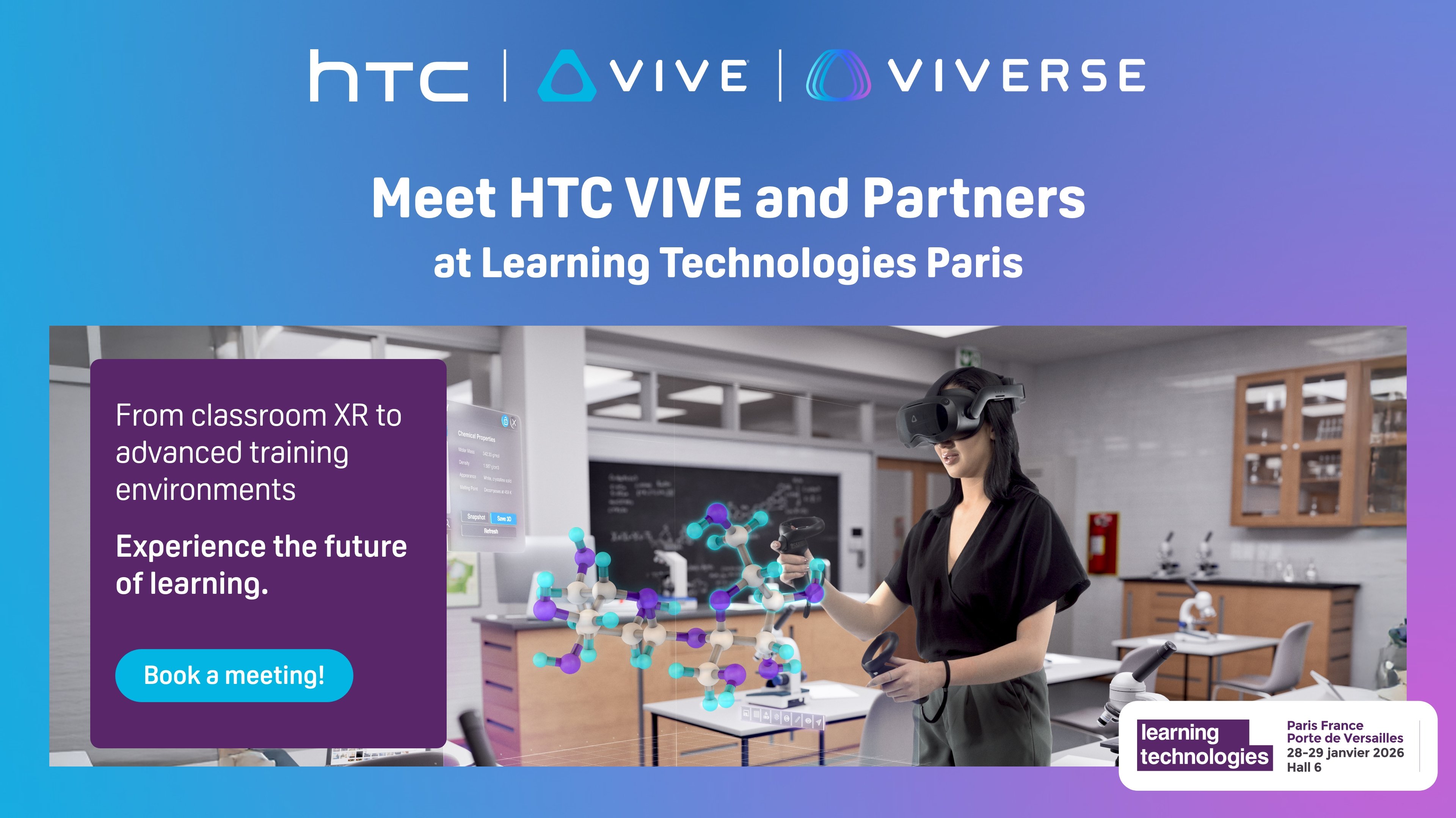 HTC VIVE at Learning Technologies 2026: Experience immersive training in action