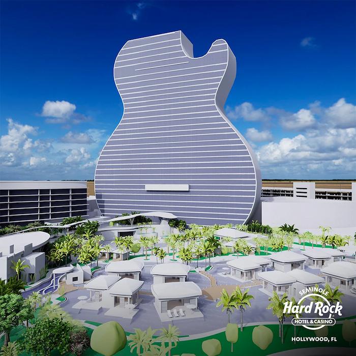 Візуалізація дизайну готелю і казино Hard Rock
