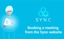 Booking a meeting from the Sync website