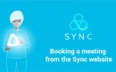 Ein Meeting über die Sync Webseite buchen