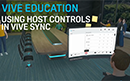 Использование средств управления организатора в VIVE Sync